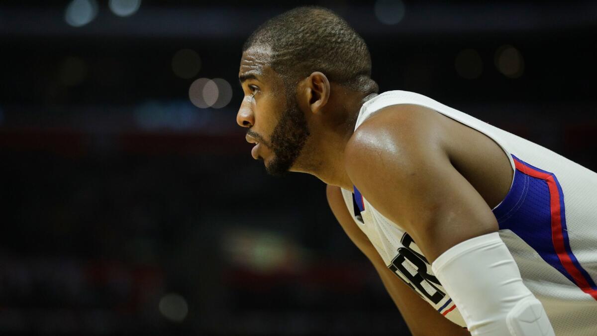 Chris Paul plays with the Clippers against the Lakers on Jan. 14.