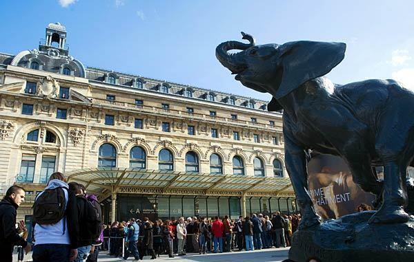Musee d'Orsay and its collection of Impressionist art attract about three million visitors each year.