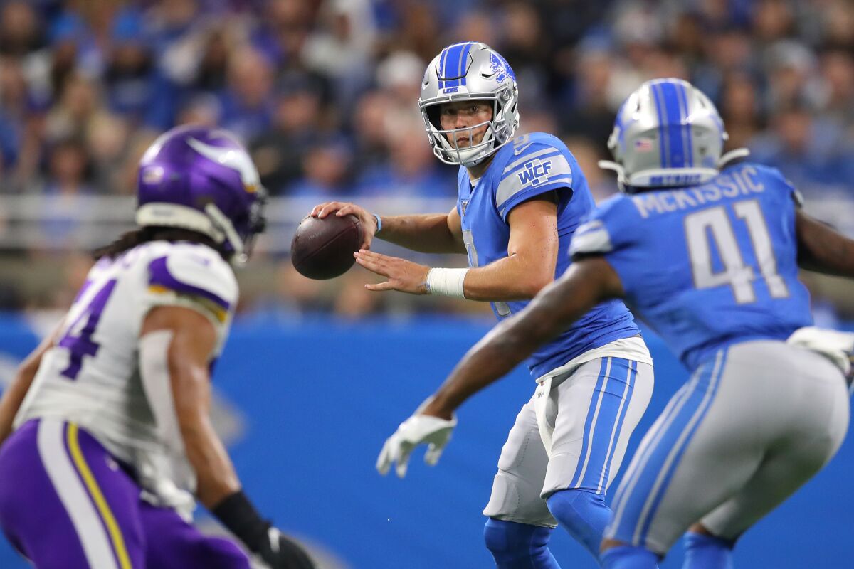 Detroit Lions quarterback Matthew Stafford could have a field day against the Oakland Raiders secondary this week. 