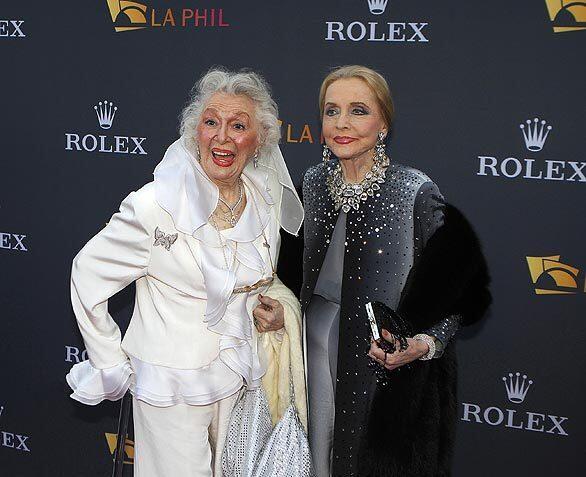 The opening of the Los Angeles Philharmonic season is a red-letter day on the city's cultural and social calendars. This year, that was Oct. 7. The film and TV worlds converge in the appearance of Ann Rutherford ("Gone With the Wind"), left, and Anne Jeffreys ("Topper").