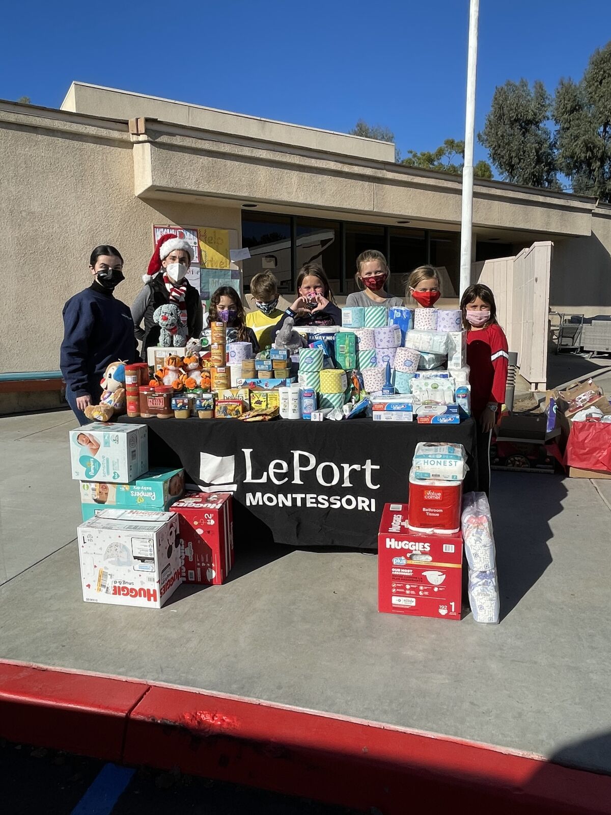 Participants at the donation drive.
