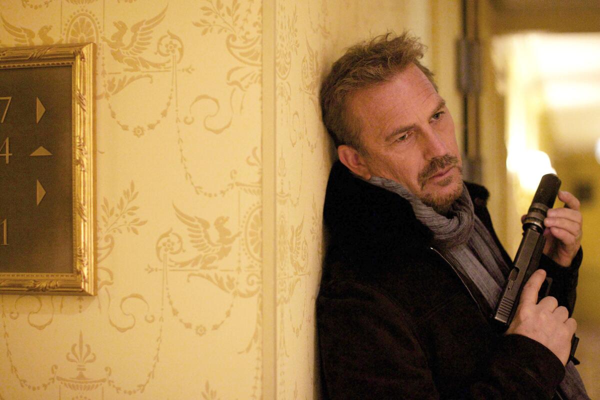 Kevin Costner stars in "3 Days to Kill." The film grossed an estimated $12.3 million through Sunday, giving it the No. 2 spot in the weekend box-office rankings.