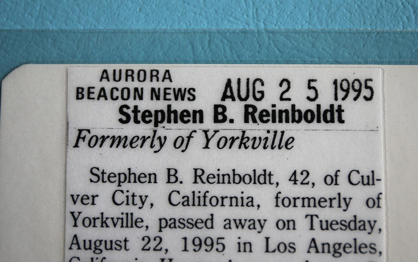 Reinboldt obituary