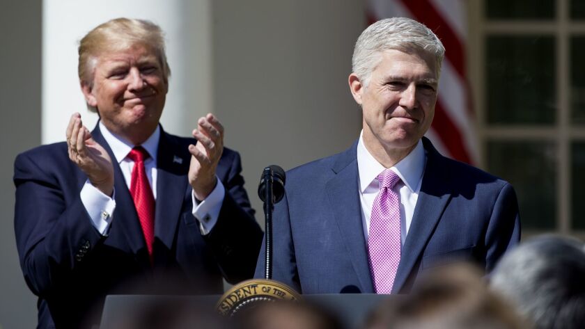 Early in his first year in office, President Trump nominated Neil Gorsuch to fill a vacancy on the U.S. Supreme Court that Senate Republicans prevented President Obama from filling.