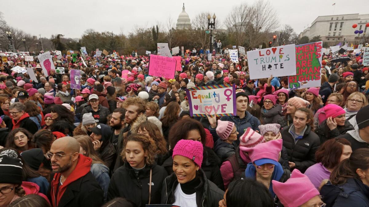 Hundreds of thousands gathered for the Women's March on Washington on Saturday. Plans are already underway for another big protest in Washington in April, to promote continued government action to fight climate change.