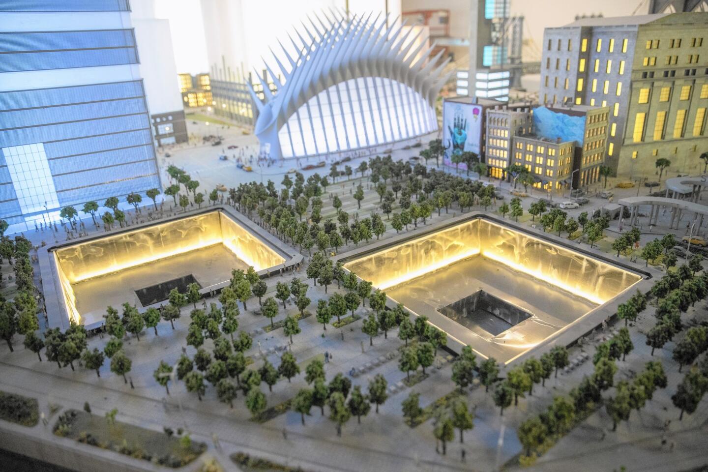 The National September 11 Memorial and the Oculus are depicted in the New York City section of Gulliver's Gate.