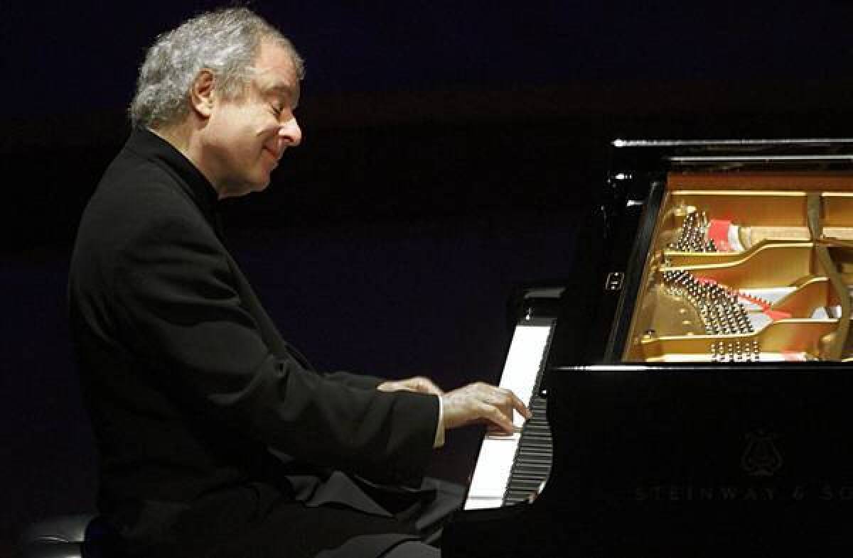 Andras Schiff, the Hungarian pianist, performs a recital of the six "English" Suites at Walt Disney Concert Hall.