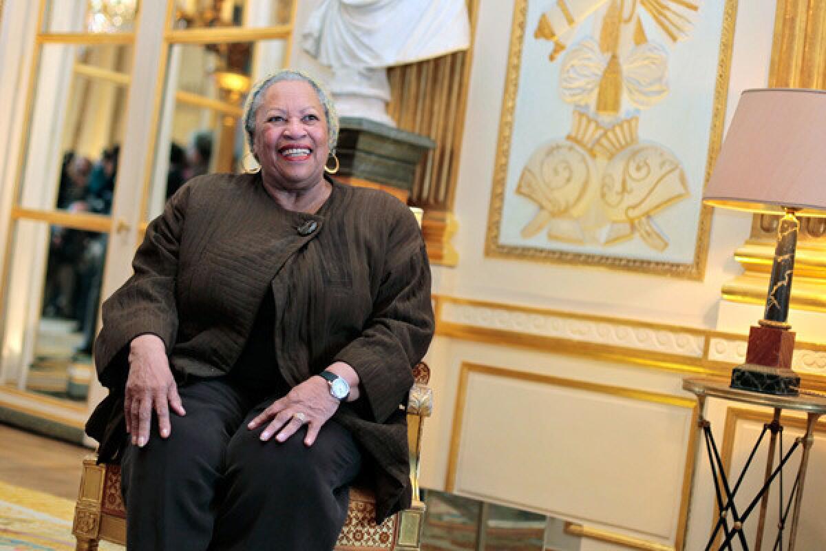 Toni Morrison in November 2010 at the ceremony where she was awarded the French Legion of Honor.
