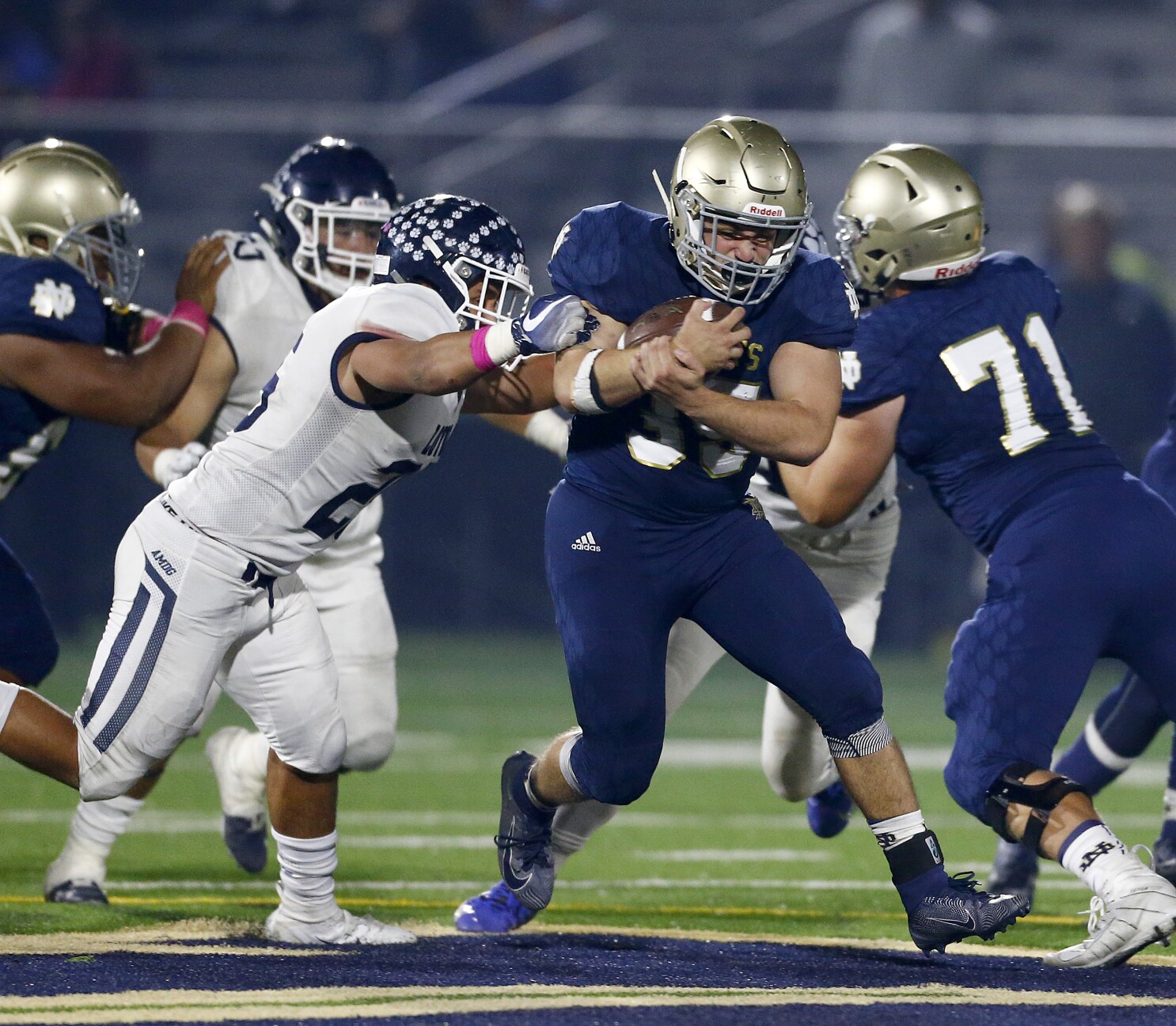 Injuries Don T Slow Sherman Oaks Notre Dame In Win Over L A Loyola Los Angeles Times