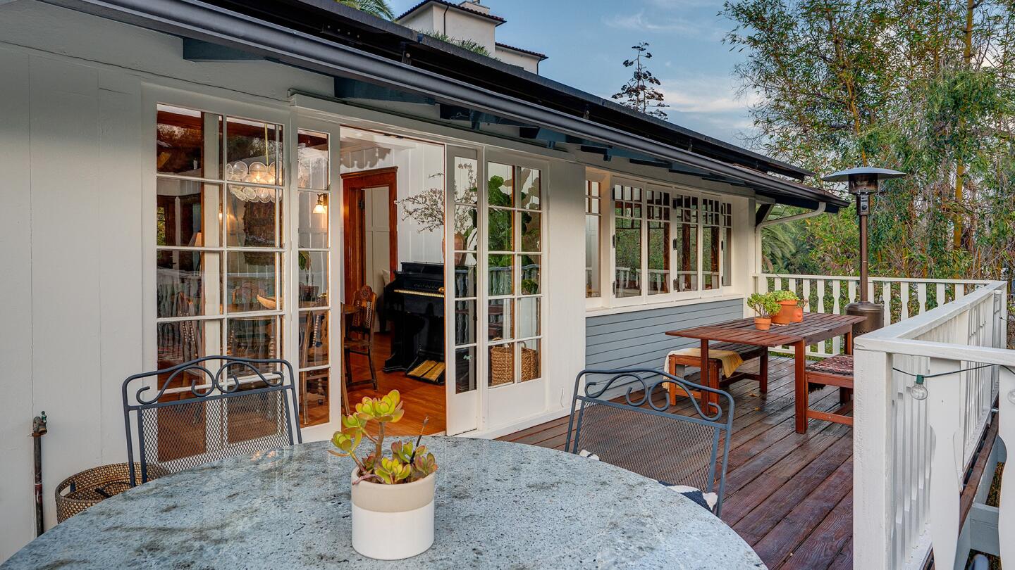 The shingle-clad Craftsman, built in 1912, is one of the original homes in the Hollywood Hills.