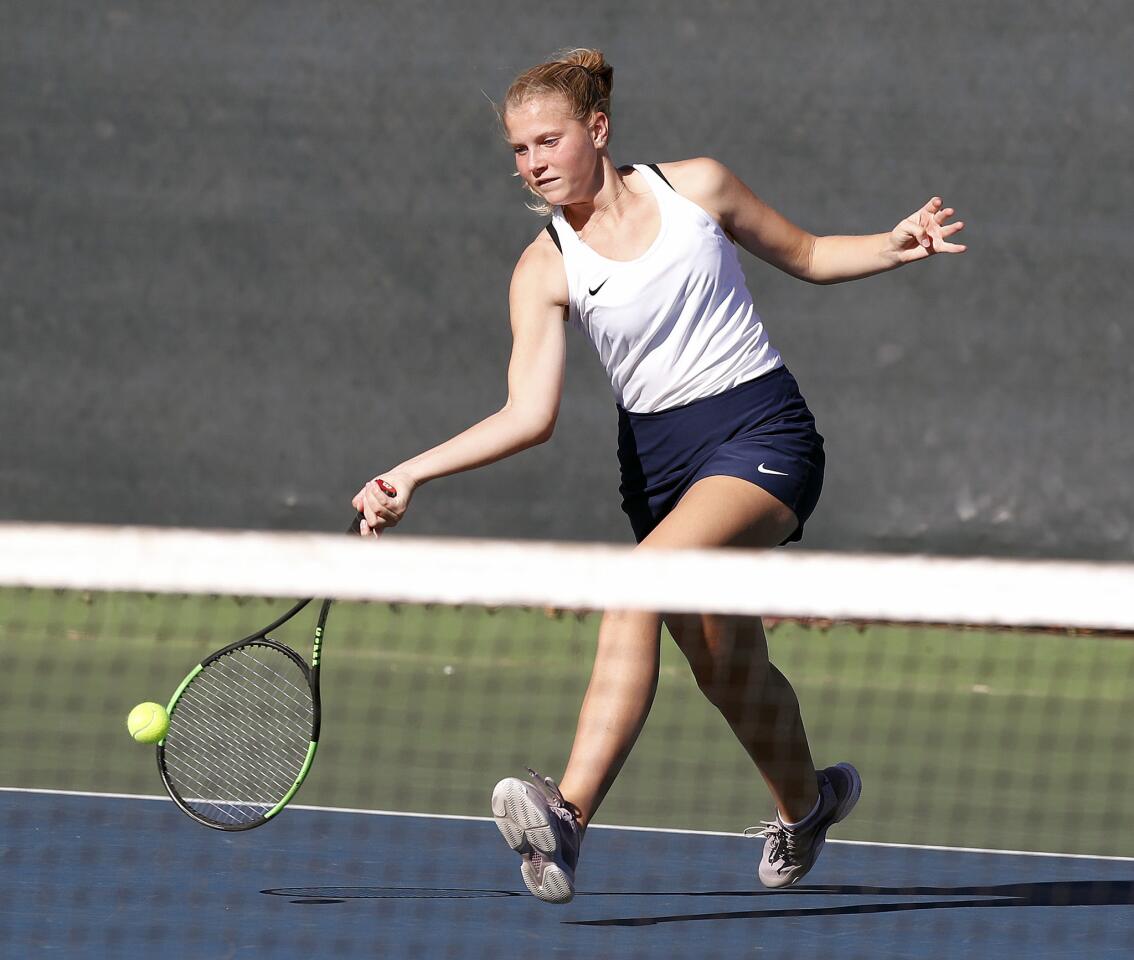 Photo Gallery: Crescenta Valley vs. Arcadia in Pacific League girls' tennis
