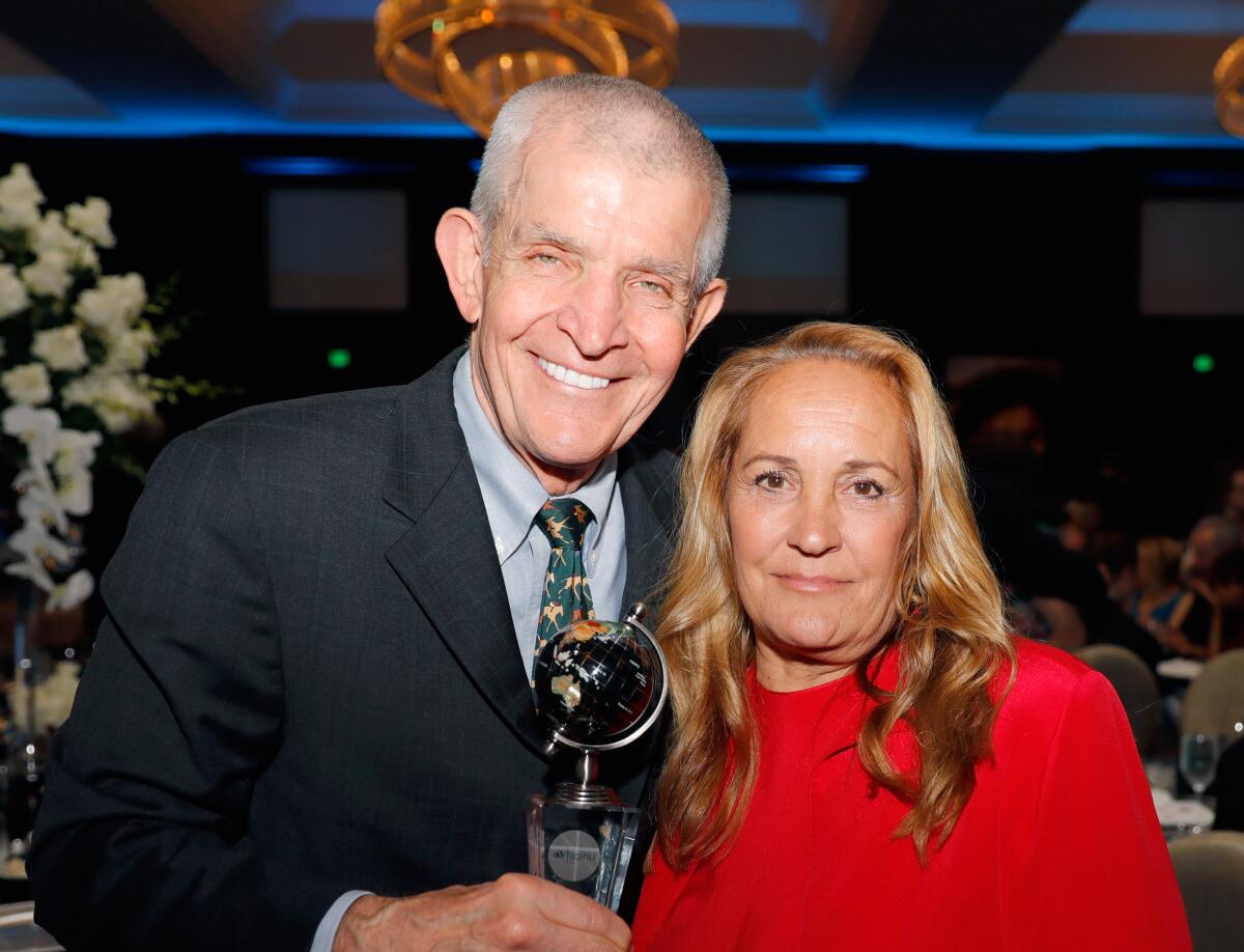 Jim McIngvale attends the 2018 UNICEF Gala Houston with his wife, Linda McIngvale.