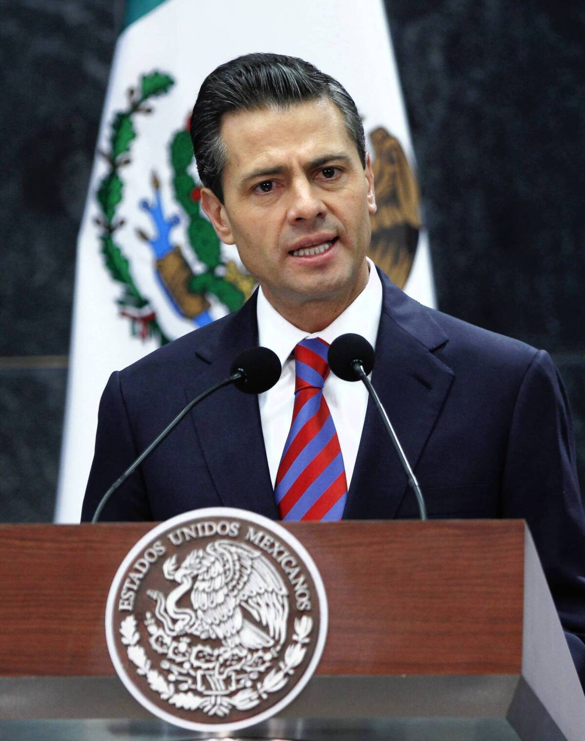 President Enrique Peña Nieto, pictured last week, is asking his fellow Mexicans to give his big-picture agenda time to generate results.
