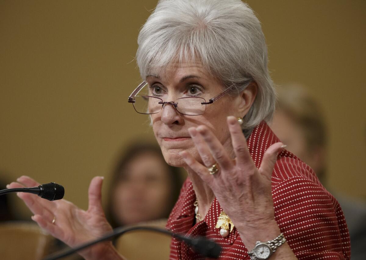 Health and Human Services Secretary Kathleen Sebelius defends President Obama's healthcare law during a meeting with the House Ways and Means Committee.