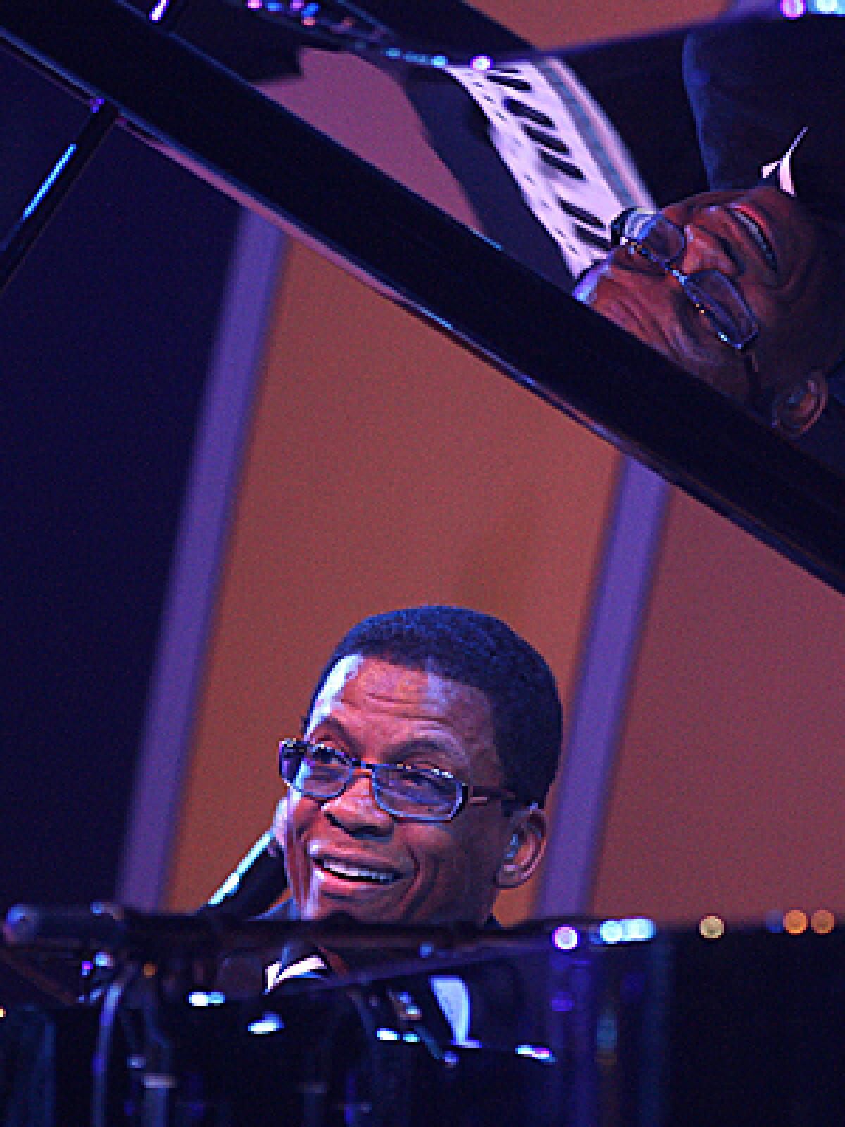 GRAMMY CHAMP: Herbie Hancock performs from album-of-the-year winner River: The Joni Letters on Sunday.