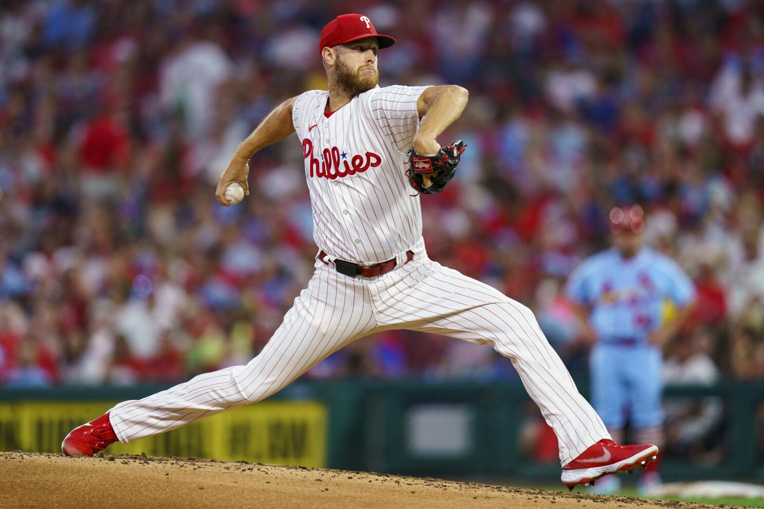 Wheeler strikes out 10, Phillies hit three homers in 12-1 win over