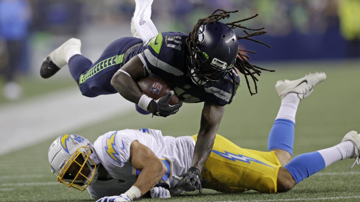 Seahawks thump Chargers 27-0 with most starters sitting - The San Diego  Union-Tribune