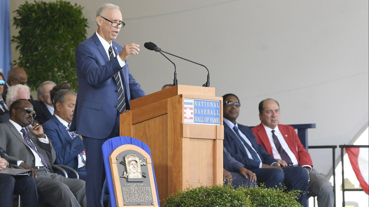 2018 Baseball Hall of Fame induction ceremony for Alan Trammell