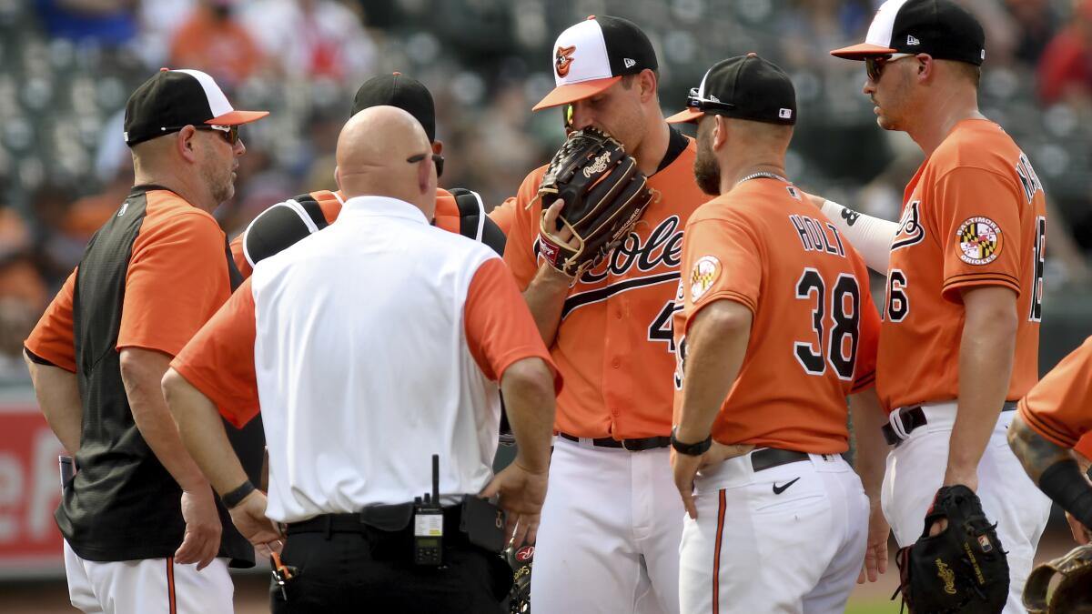 Orioles ace John Means placed on injured list with forearm tightness 