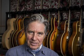 EAGLE ROCK, CALIF. -- TUESDAY, MARCH 10, 2020: Punk band X original members vocalist-bassist John Doe at their recording studio in Eagle Rock, Calif., on March 10, 2020. (Allen J. Schaben / Los Angeles Times)