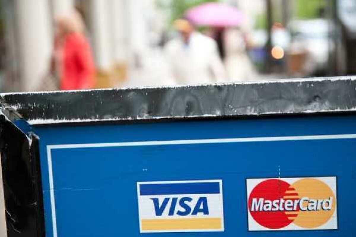 Visa and MasterCard said they were affected by a data breach at Global Payments.