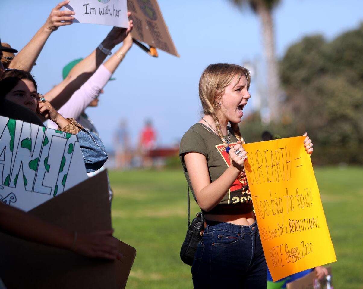 Climate Strike Climate Change Protest in Laguna Beach