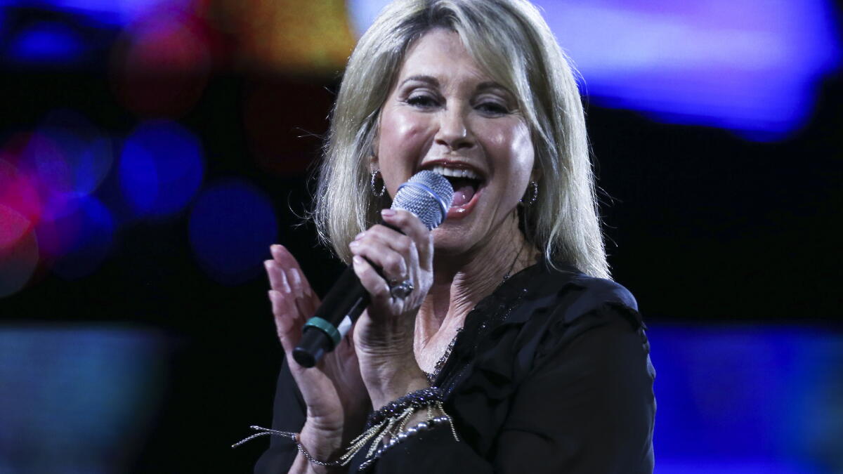 Olivia Newton-John performing
