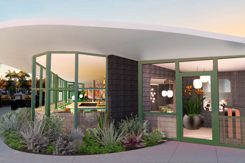 A rendering of the planned Paradisaea restaurant at 5680 La Jolla Blvd. in Bird Rock.