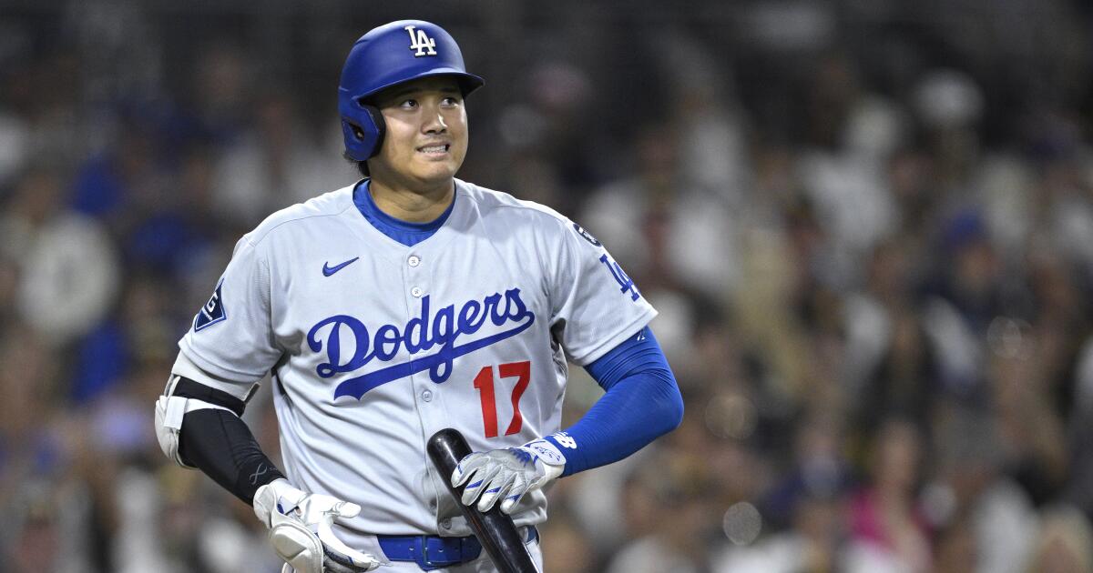 Dodgers struggle at the plate and fall back into first-place tie with Padres