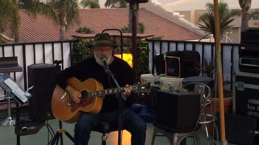 San Diego singer-songwriter Jack Tempchin performs at KAABOO's Hang Ten Trestles Lounge.