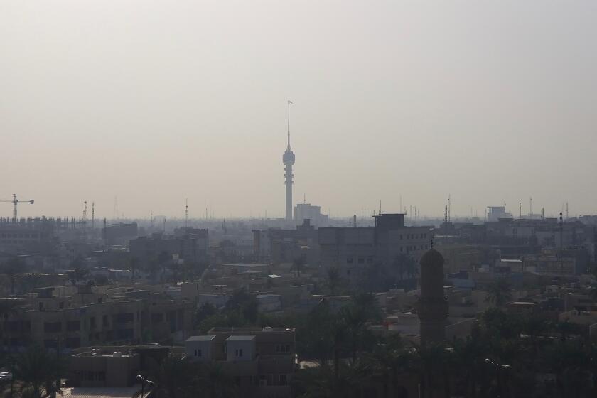 The Baghdad Tower stands at 673-feet, making it one of the Iraqi capital's tallest buildings.
