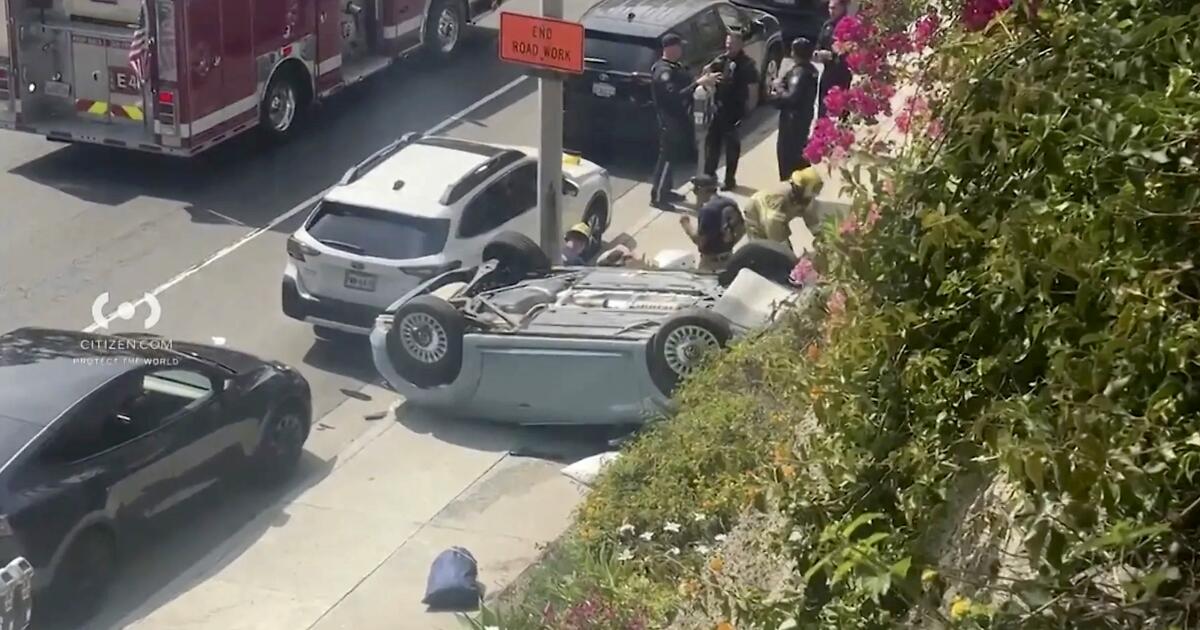 Father killed in Laguna Beach crash while teaching his 15-year-old daughter how to drive, police say