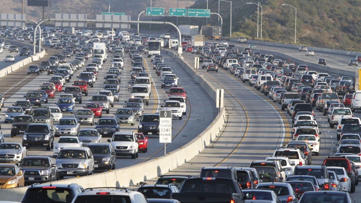 Memorial Day weekend travelers can expect congested highways as record numbers of Southern Californians head out of town for the holiday, the Auto Club is predicting.