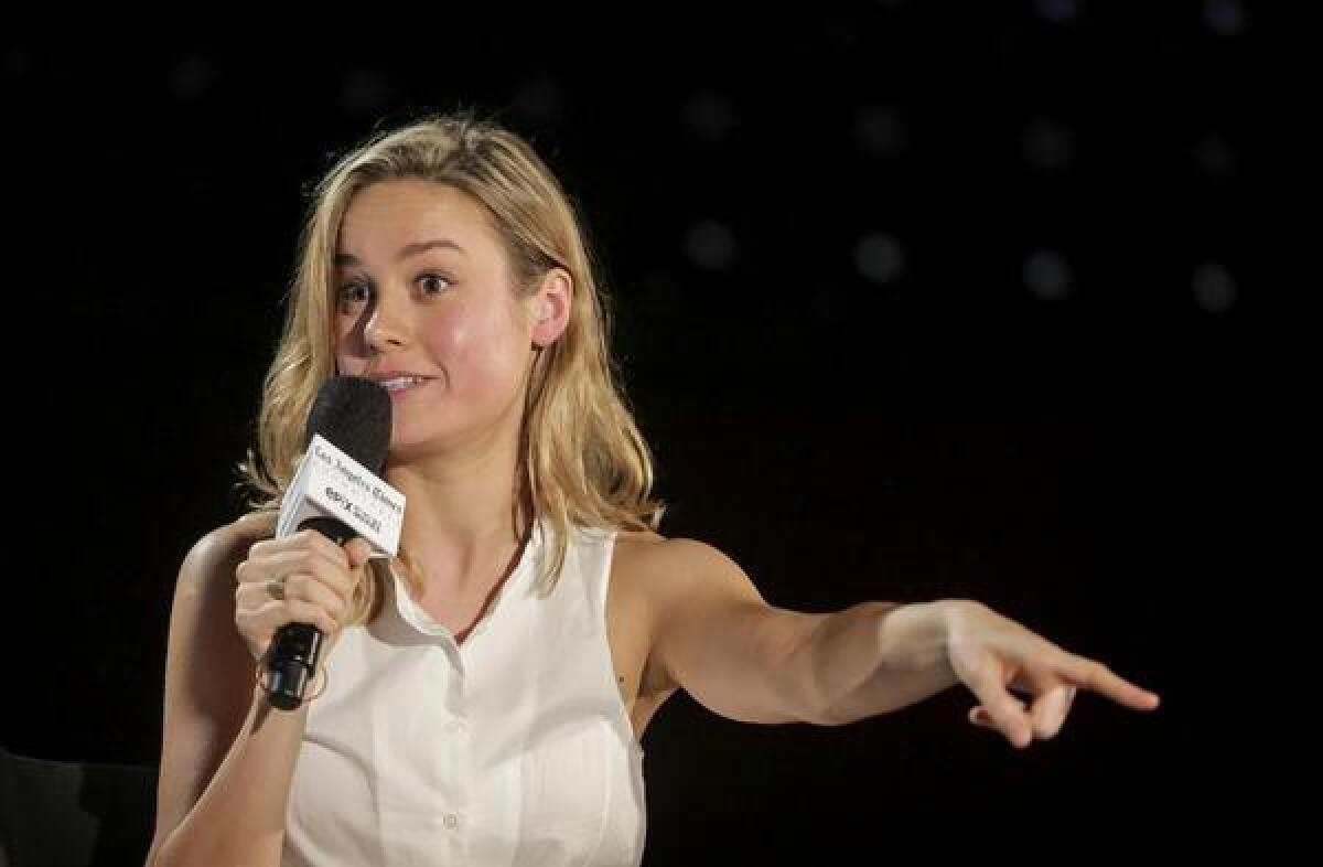 Actress Brie Larson, in the Young Hollywood Roundtable, moderated by The Times' Amy Haufman, in participation with EPIX.
