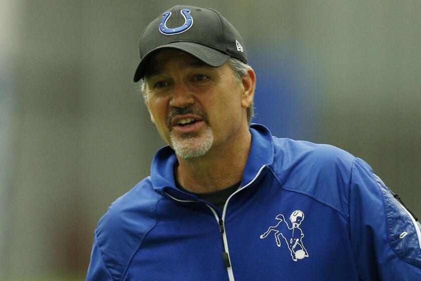 Indianapolis Colts Coach Chuck Pagano is looking forward to his second full season on the sideline after his rookie coaching campaign with the Colts in 2012 was interrupted by his battle with leukemia.