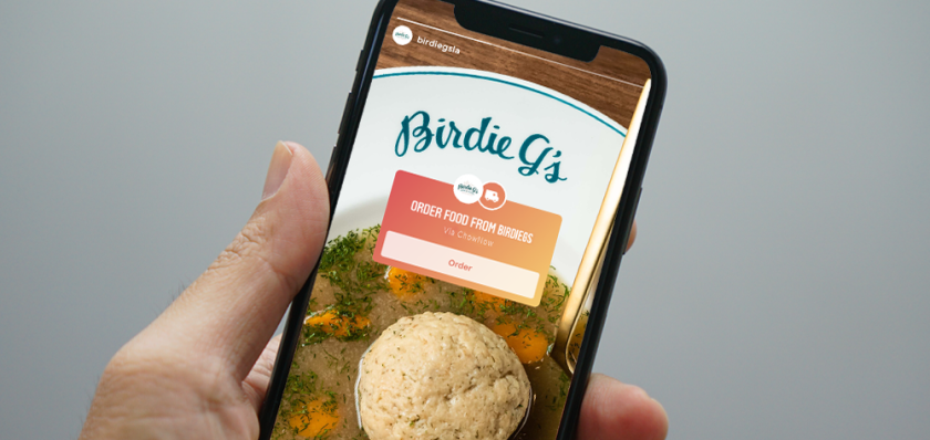 A new ChowNow and Instagram partnership will enable users to order food via the social media app.