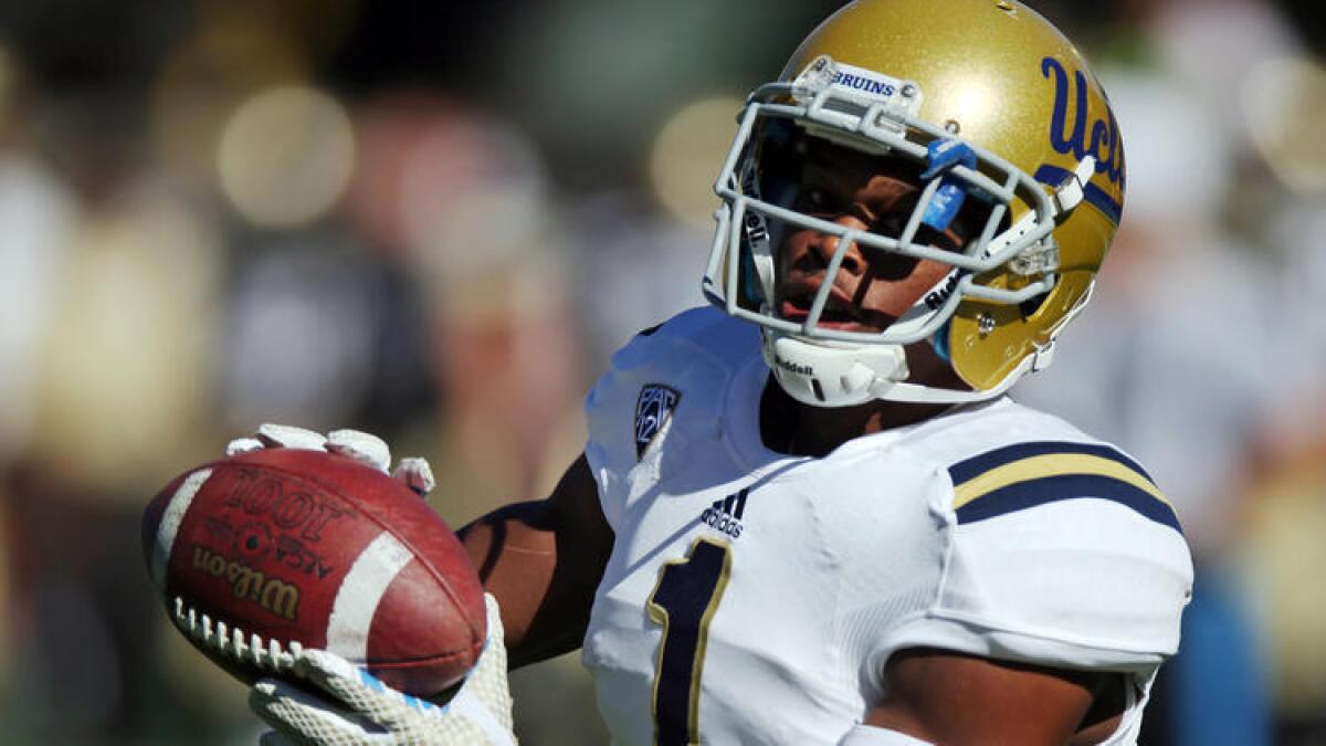 UCLA wide receiver Ishmael Adams pleaded no contest to battery related to an incident involving an Uber driver on Aug. 30.