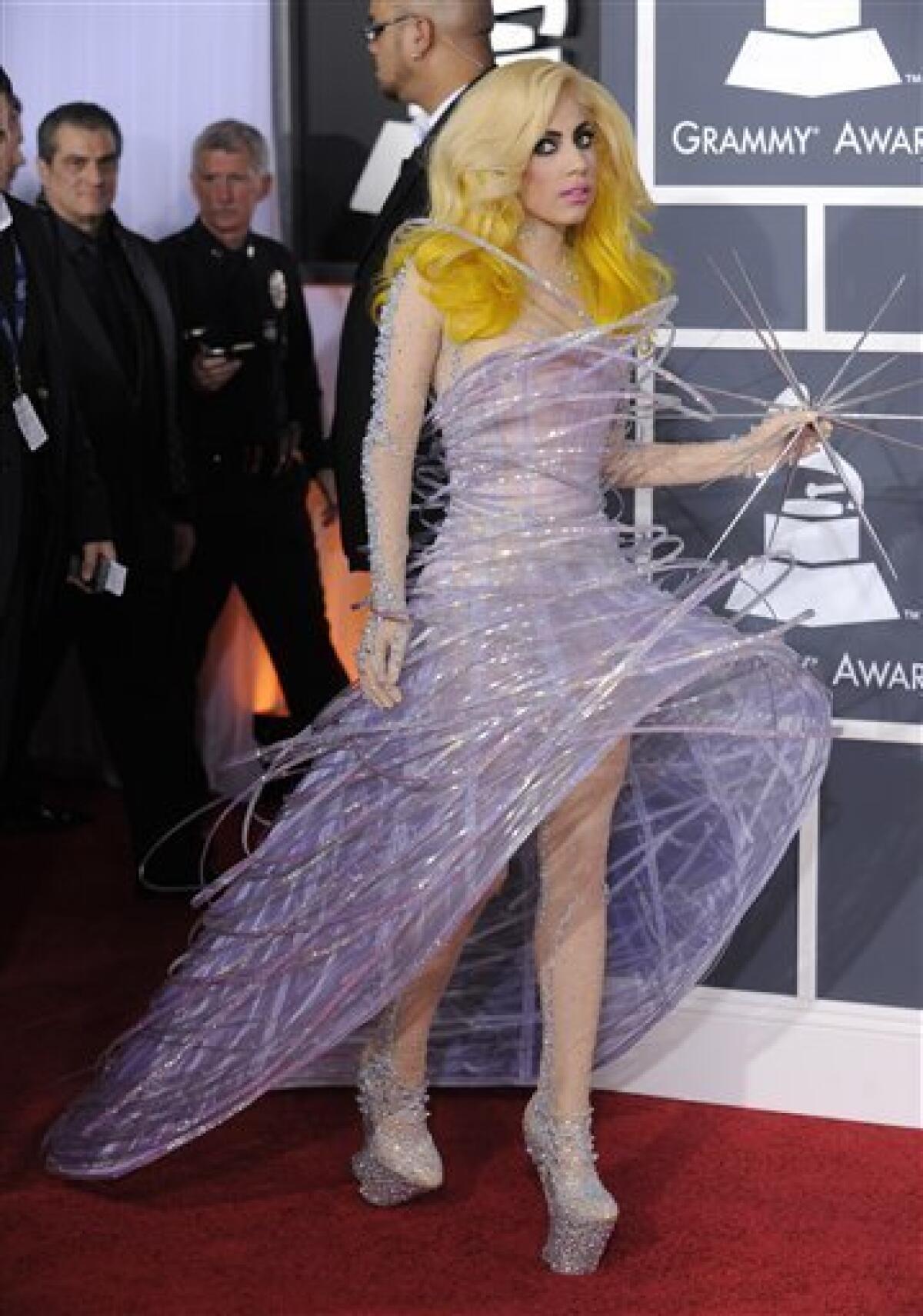 Lady Gaga leads Grammys' galactic fashion parade - The San Diego