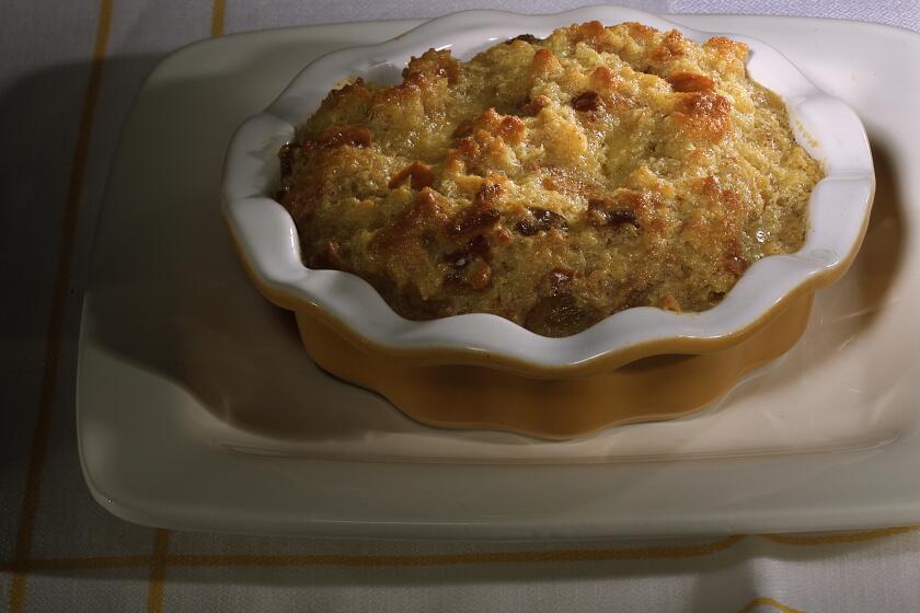 Recipe: Apple brioche bread pudding