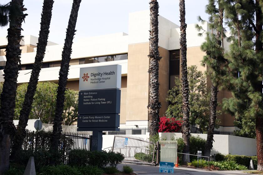 LOS ANGELES, CA - FEBRUARY 13: The Northridge Medical Center, is seen which gave The Wesley School, a private school a jump in line to vaccinate its staff in Northridge on Saturday, Feb. 13, 2021 in Los Angeles, CA. The CFO of Northridge Medical Center is a parent at the school and allegedly arranged for the vaccinations. The county has concluded that the hospital's actions were a violation of county policy. The hospital says it gave out 164 vaccines to 14 non-public schools and daycares. (Dania Maxwell / Los Angeles Times)