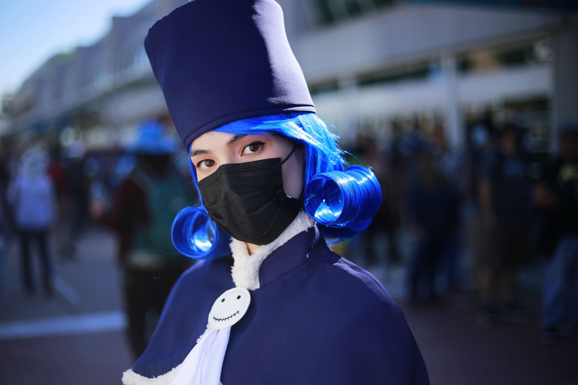 Cloie Negos of San Diego dressed as Juvia Lockser from the anime/manga series Fairy Tail