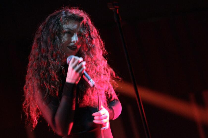 New Zealand singer-songwriter Lorde performs at night two of the Almost Acoustic Christmas concert on Sunday.