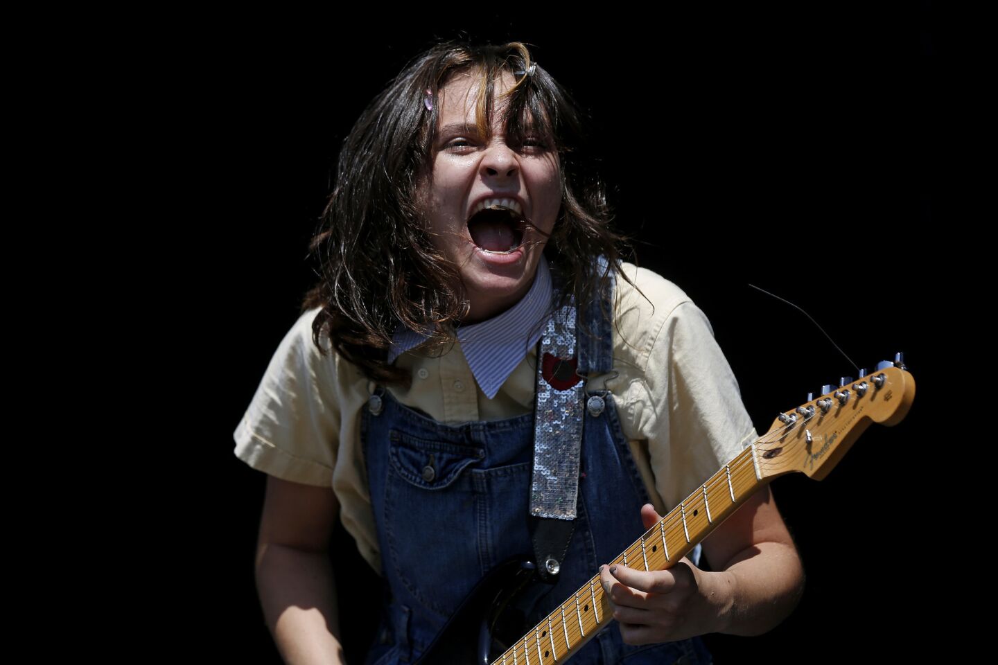 Clementine Creevy of Cherry Glazerr performs Sunday at FYF Fest in Exposition Park.