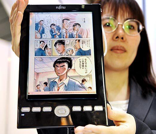 Price: About $1,000 Screen size: 8" diagonal Display: Color touchscreen Storage: Slot for 4 GB memory card Wireless: WiFi, Bluetooth Available: Only in Japan. Link Comments: Having a color display adds to the device's hefty price tag.