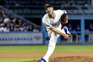 LOS ANGELES, CA - MAY17, 2024: Los Angeles Dodgers pitcher Michael Grove (29) pitches in relief against the Cincinnati Reds at Dodger Stadium on May 17, 2024 in Los Angeles, California.(Gina Ferazzi / Los Angeles Times)