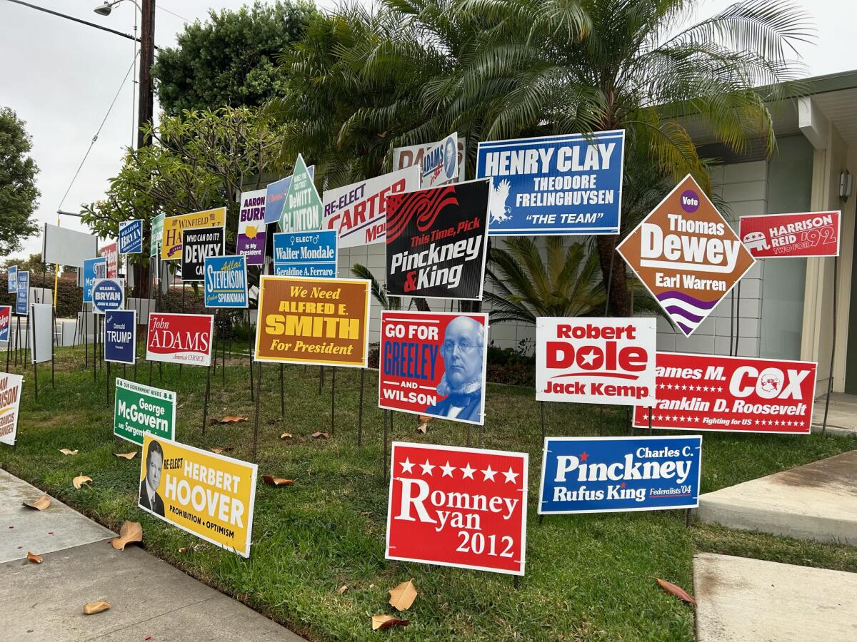 Nina Katchadourian's "Monument to the Unelected" bears the names of losing candidates from every presidential election.