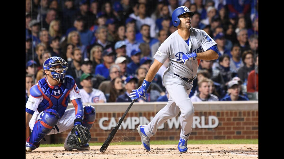 Andre Ethier hits a solo home run in the second inning.