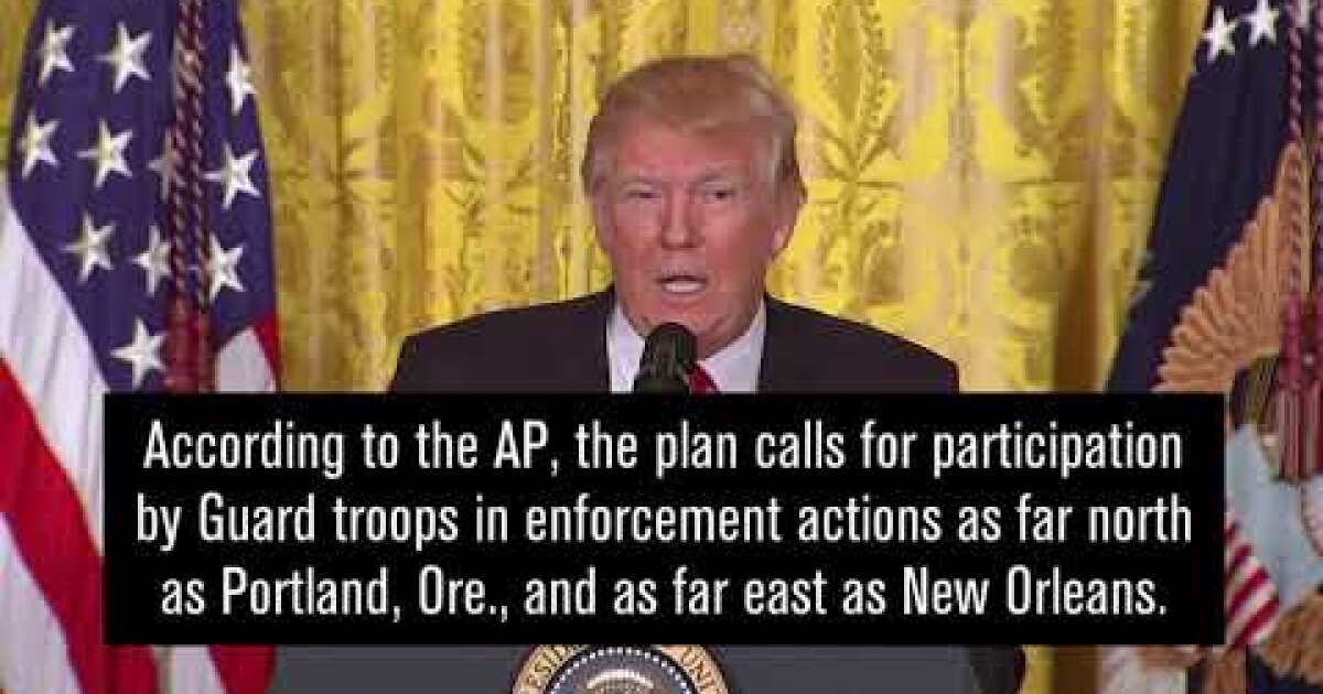 White House denies report Trump is considering using National Guard ...