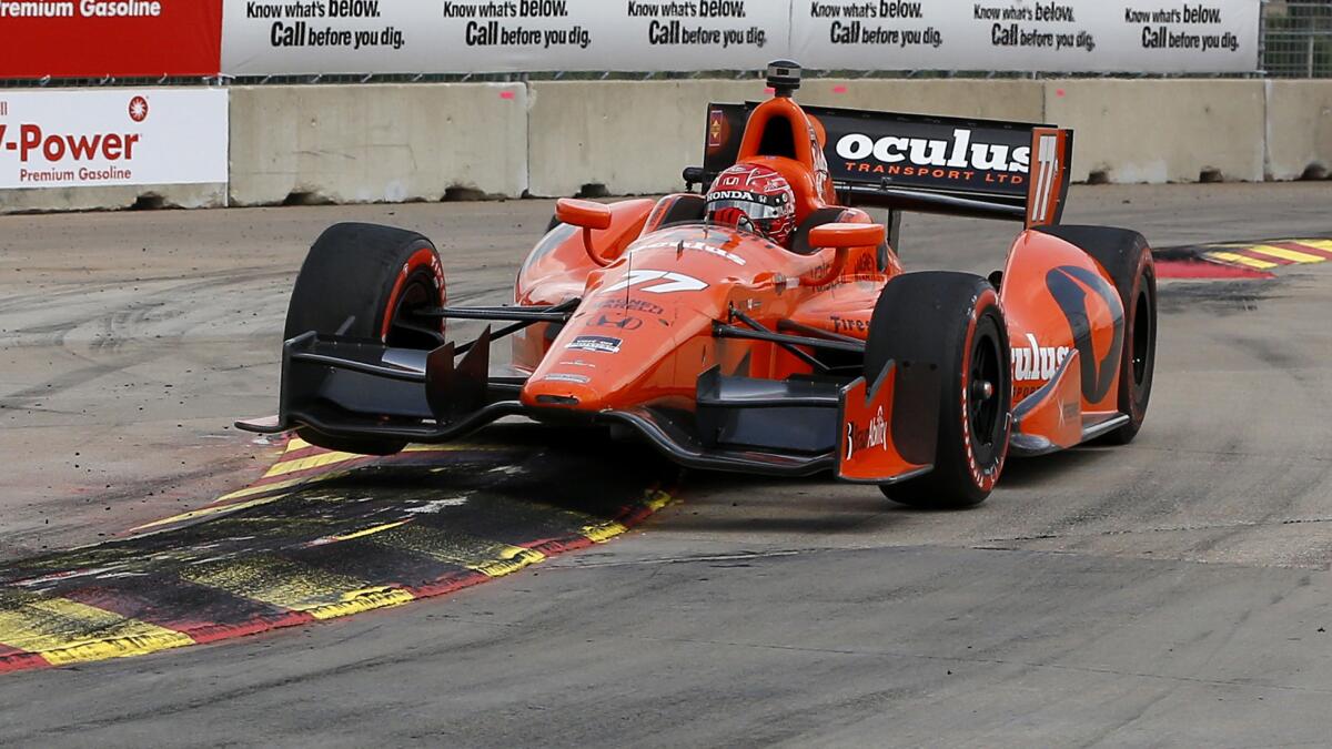 IndyCar Series driver Simon Pagenaud won the second race of the Grand Prix of Houston on Sunday.