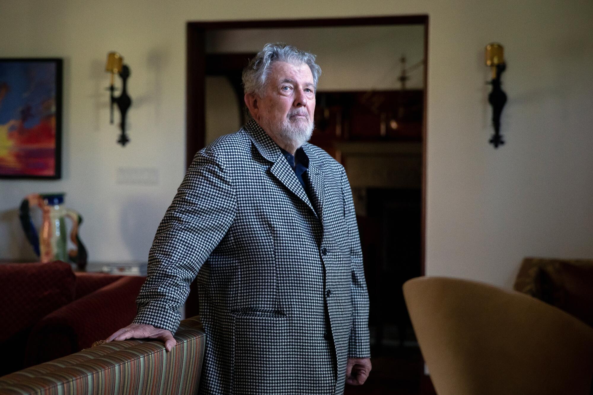 Walter Hill at home in Beverly Hills